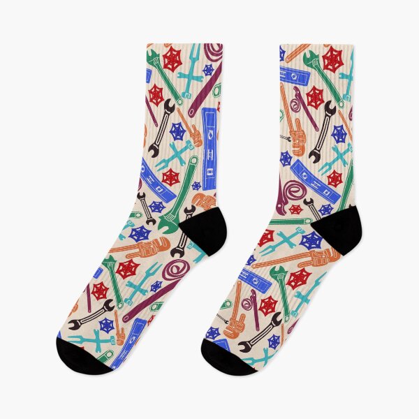 Item preview, Plumbing Tools Themed Pattern in Retro Colors designed and sold by TheTradesStore.