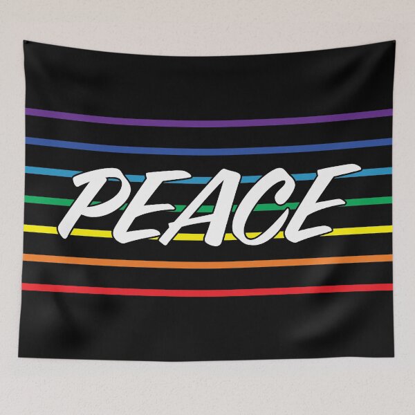 Item preview, Rainbow Peace Flag designed and sold by LucentJourneys.