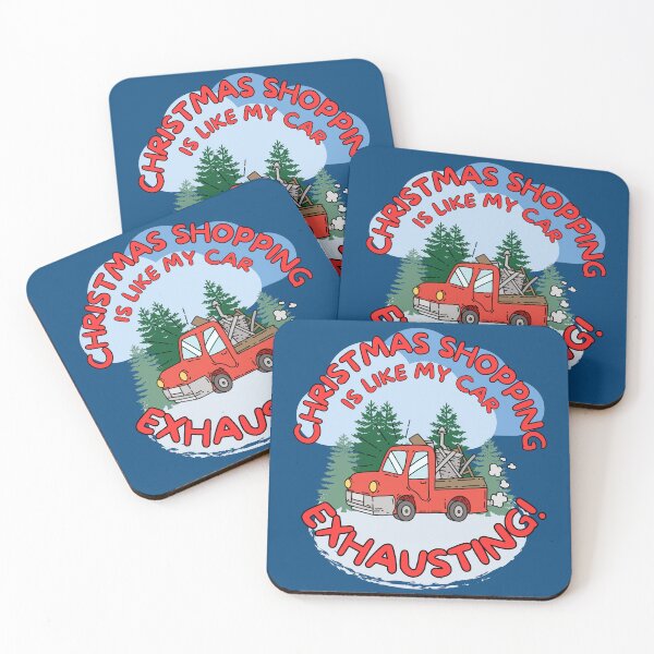 Item preview, Funny Christmas Shopping is like my car exhausting  designed and sold by Shean Fritts.