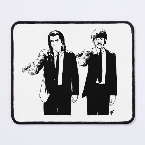 Item preview, Pulp Fiction - Black Outline designed and sold by The Abysmall.
