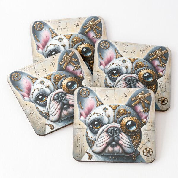 Item preview, Steampunk Frenchie designed and sold by NovosArt.