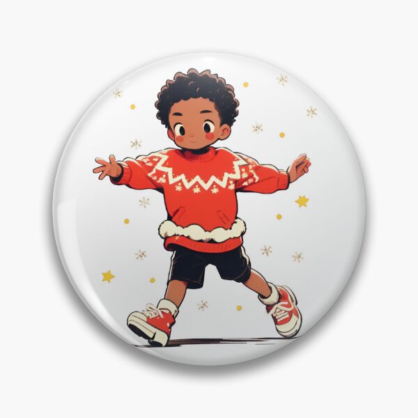 Item preview, Cute Christmas Boy Print designed and sold by World of Printed Art ..