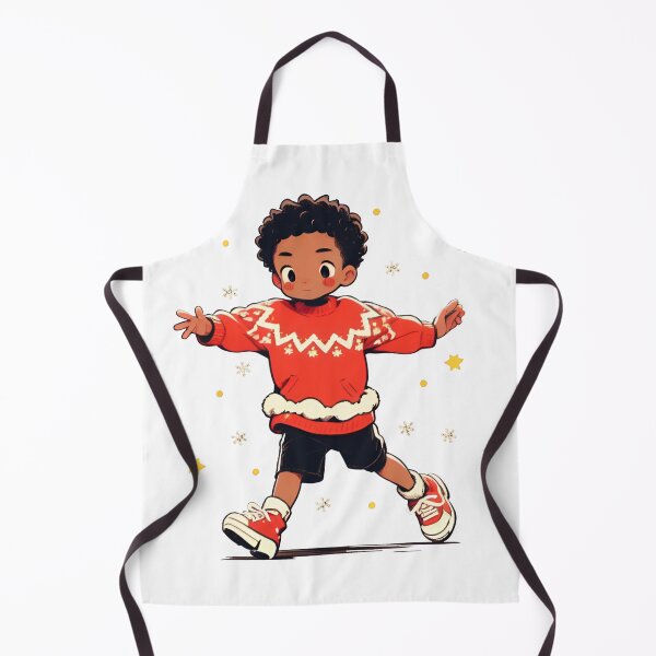 Item preview, Cute Christmas Boy Print designed and sold by World of Printed Art ..