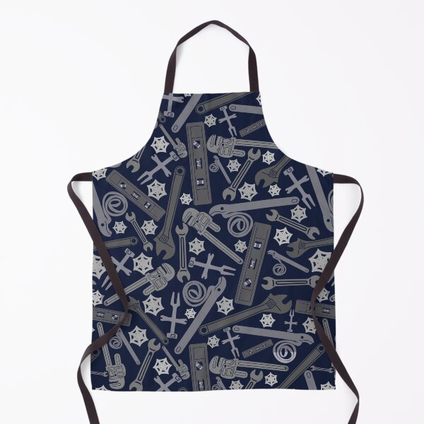 Item preview, Plumbing Tools Exclusive Pattern in Blue and Gray designed and sold by TheTradesStore.