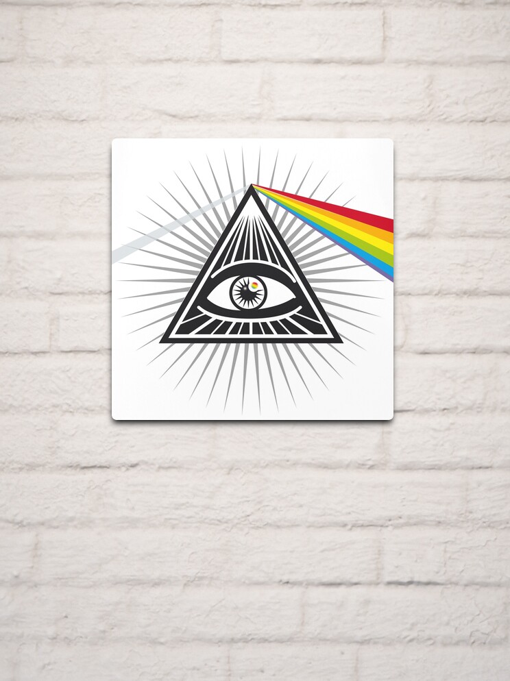 Illuminati Triangle Conspiracy Masonic All Seeing Eye Gift Art Print