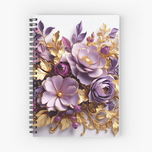 Item preview, Purple and Gold Floral designed and sold by Neranchara.