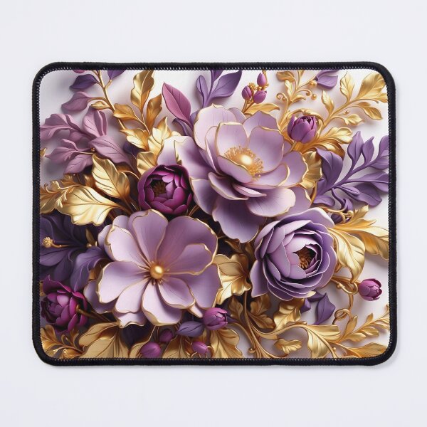 Item preview, Purple and Gold Floral designed and sold by Neranchara.
