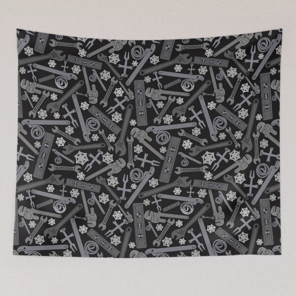 Item preview, Plumbing Tools Exclusive Pattern Gray and Black designed and sold by TheTradesStore.