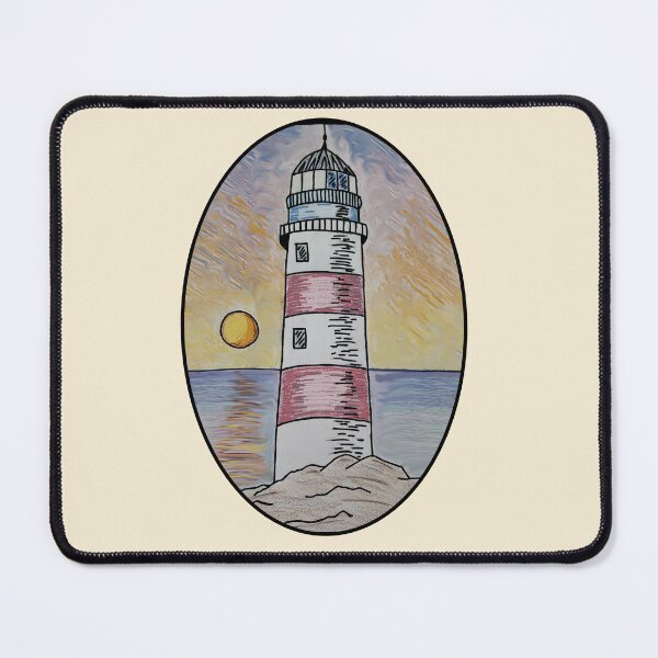 Item preview, Soft lighthouse sunset designed and sold by OutJsWindow.