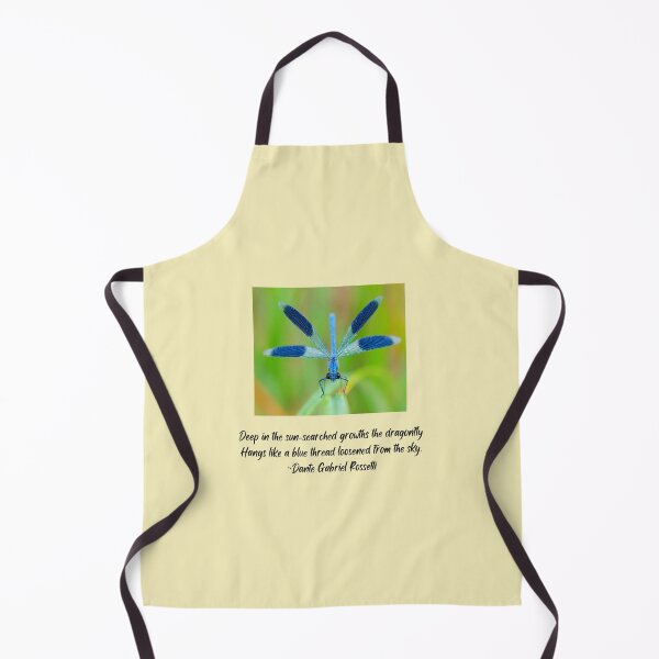 Item preview, Dragonfly inspirational quote Dante Rossetti blue insect image designed and sold by celestwoo.