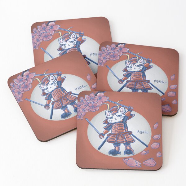 Item preview, Gato Samurai designed and sold by Rabisquinha.
