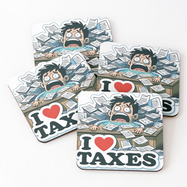 Item preview, I ❤ Taxes designed and sold by NeatSplash.