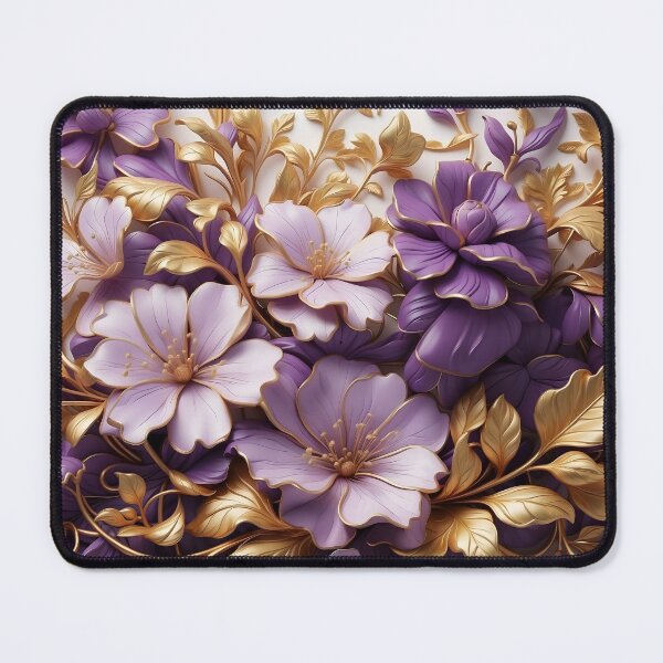 Item preview, Purple and Gold Floral designed and sold by Neranchara.