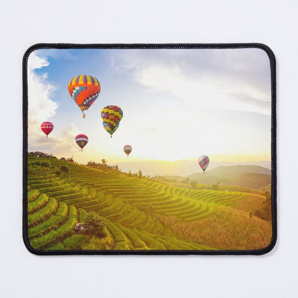 Item preview, Hot Air Balloon Sunset Landscape designed and sold by JTS STORE.