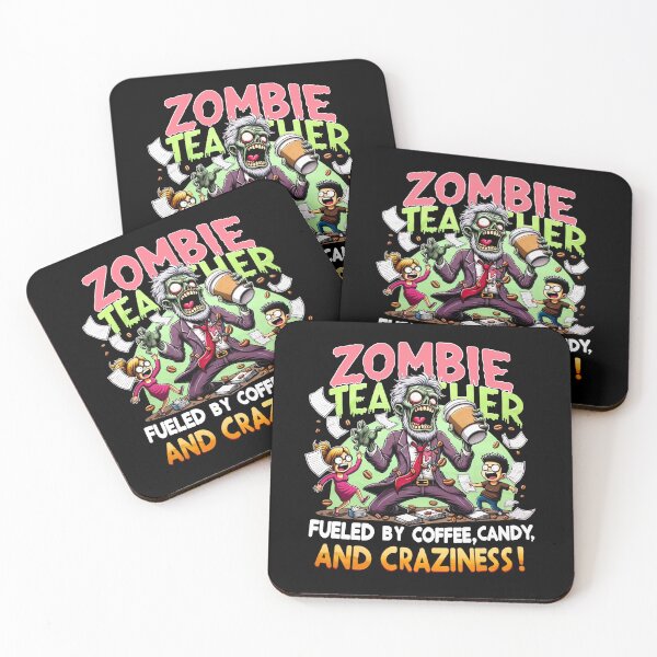 Item preview, Zombie Teacher, Fueled by Coffee, Candy, and Craziness designed and sold by Miss Kinder Classroom.