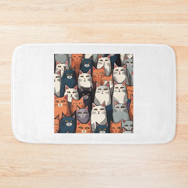 Item preview, cute cat pattern designed and sold by KorArtStudio.