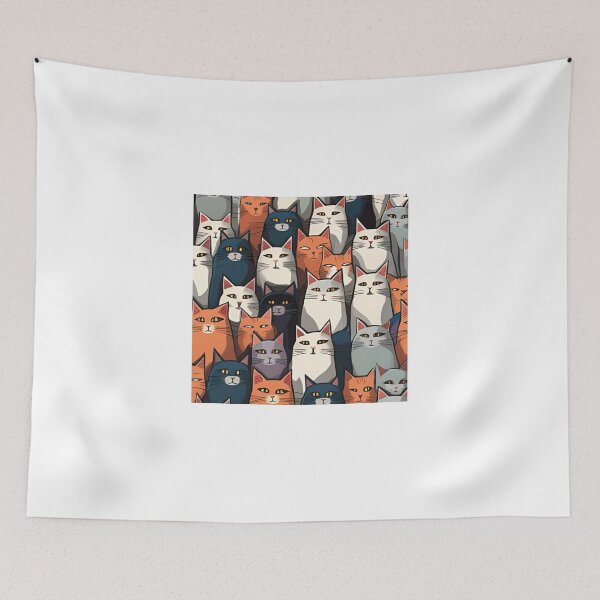 Item preview, cute cat pattern designed and sold by KorArtStudio.