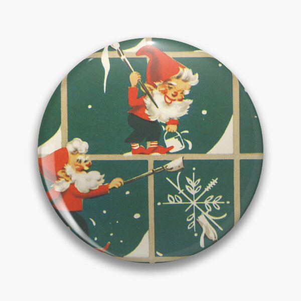 Item preview, Retro ugliest Christmas Window Snowflakes Painting Elves designed and sold by LEILA ART SPACE.