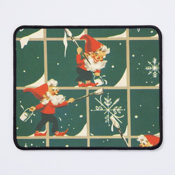 Item preview, Retro ugliest Christmas Window Snowflakes Painting Elves designed and sold by LEILA ART SPACE.