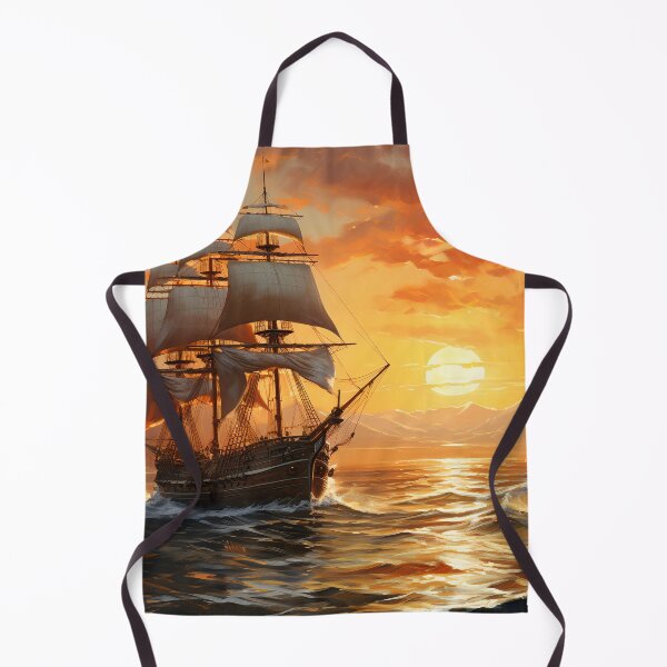 Item preview, The ship at Sunset designed and sold by Art by Lilia.
