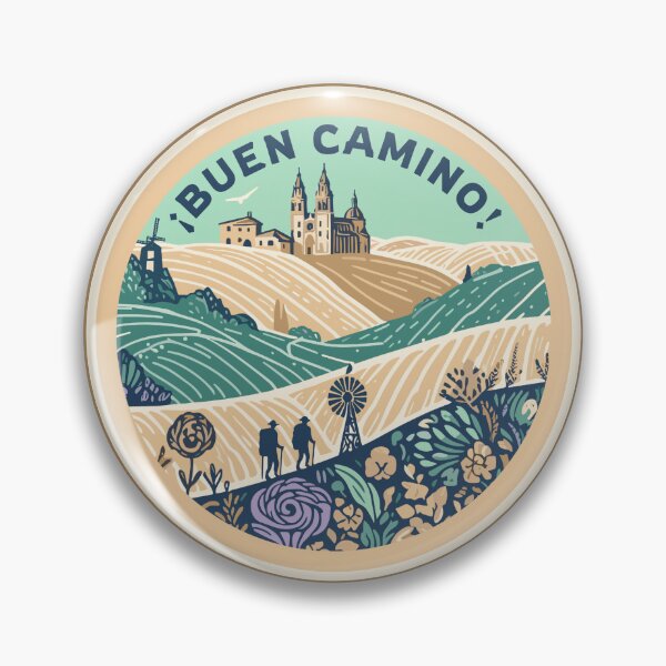 Item preview, Buen Camino - Camino de Santiago - Shirt, Sticker, Mug, Hat, Hoodie, Pin, etc designed and sold by cloudhiker.