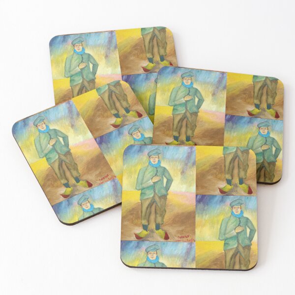 Item preview, "Dude with Cap and Red Bottoms" (After Van Gogh) designed and sold by HuzzaCreative.