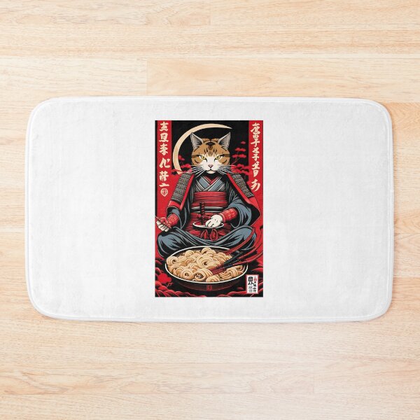 Item preview, cat japan culture with ramen designed and sold by KorArtStudio.