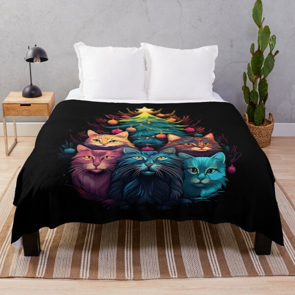 Item preview, Cats and Christmas Tree designed and sold by GediaPrints.