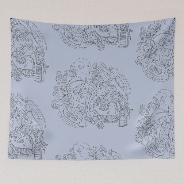 Item preview, Beverly and Jean-Luc Star Paisley Pattern | outline designed and sold by alrightabigail.