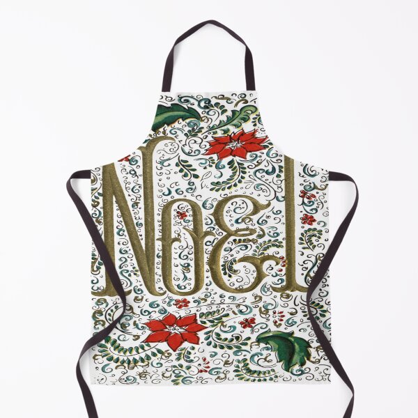 Item preview, ugliest Retro Floral typography Bohemian Christmas Joyeux Noel designed and sold by LEILA ART SPACE.