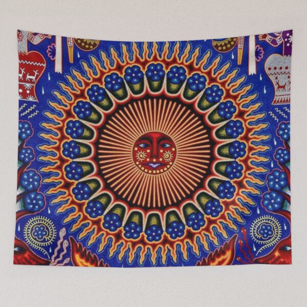 Item preview, Huichol sun and universe designed and sold by Caracol-Spanish.