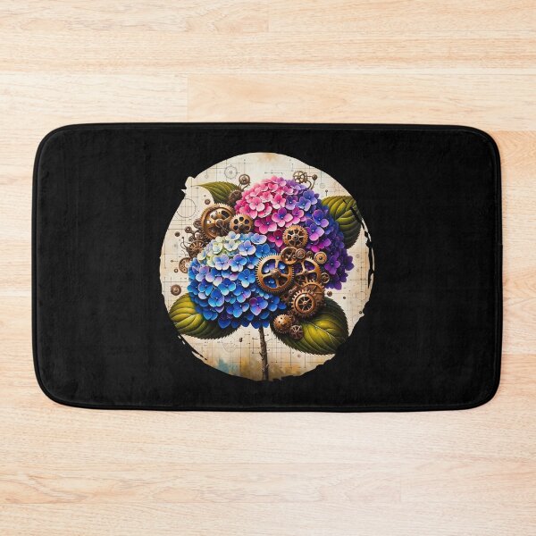 Item preview, Steampunk Hydrangea Art Oval designed and sold by NovosArt.