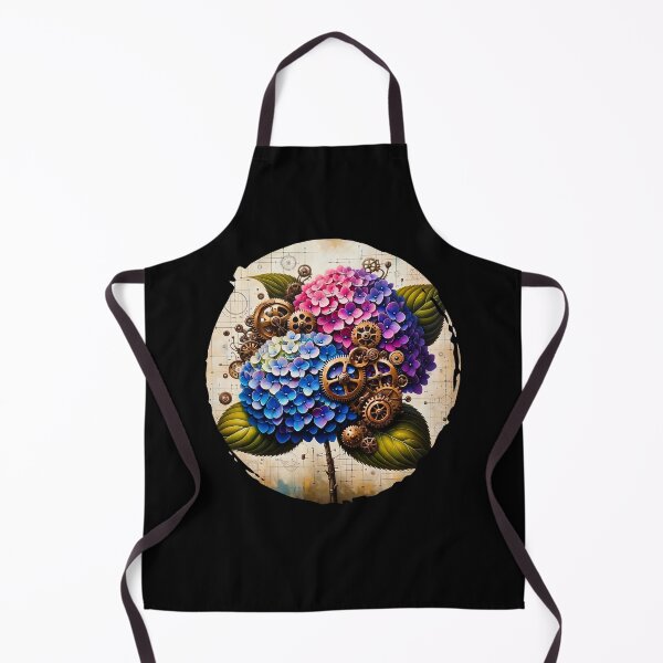Item preview, Steampunk Hydrangea Art Oval designed and sold by NovosArt.