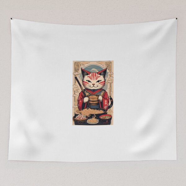 Item preview, cute cat with ramen in japan culture designed and sold by KorArtStudio.