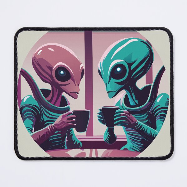 Item preview, Aliens Drinking Coffee designed and sold by nateross40.