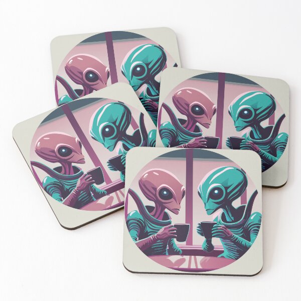 Item preview, Aliens Drinking Coffee designed and sold by nateross40.