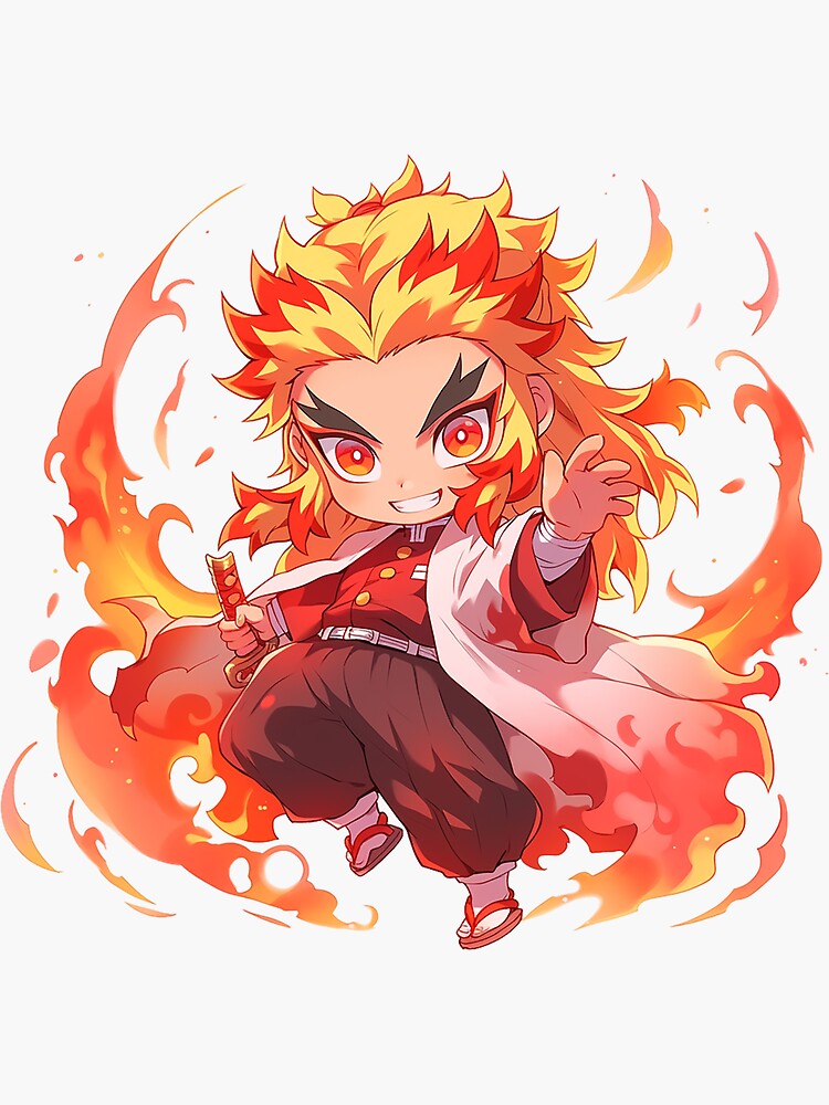 Rengoku Fan art' Sticker | Spreadshirt