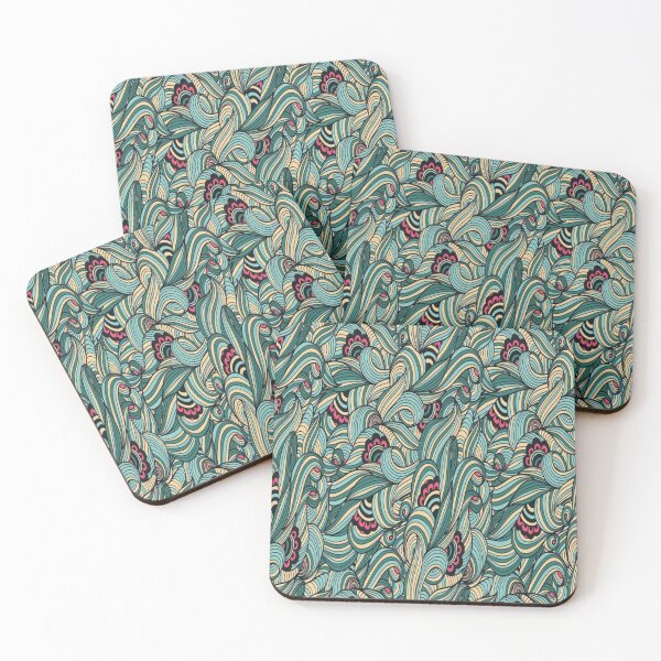 Item preview, Floral wavy pattern designed and sold by Myshopthings.