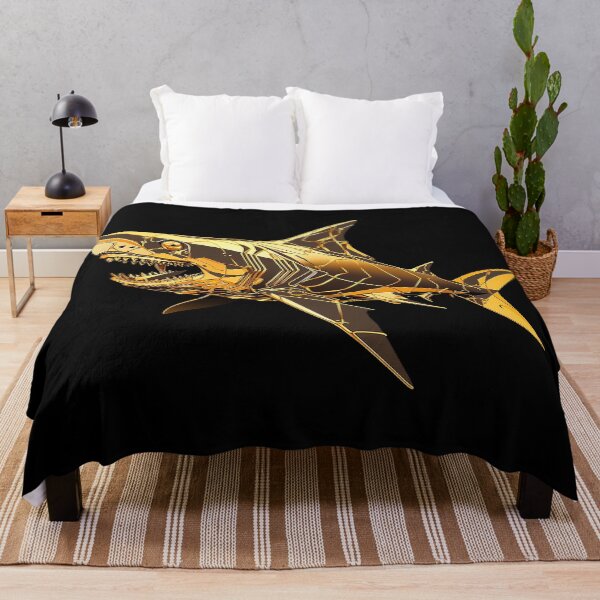 Item preview, gold shark designed and sold by skateras.