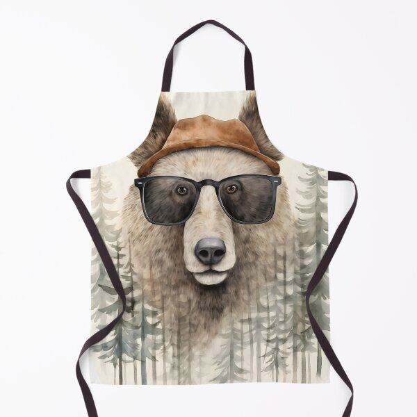 Item preview, Woodland Visionary: Bear with Glasses designed and sold by EnchantArtCo.