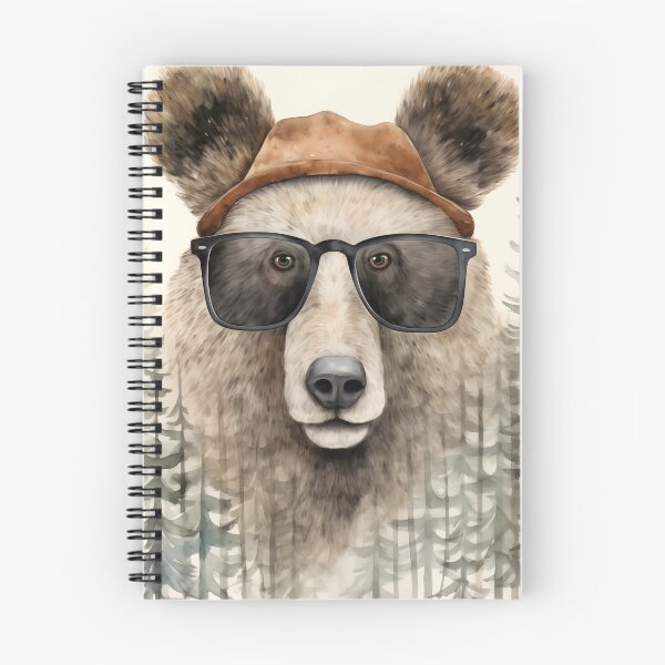 Item preview, Woodland Visionary: Bear with Glasses designed and sold by EnchantArtCo.
