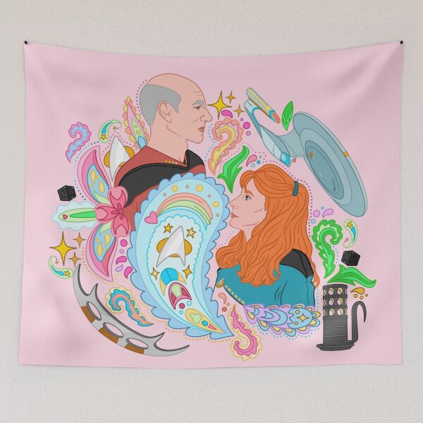Item preview, Beverly and Jean-Luc Star Paisley Pattern | rainbow designed and sold by alrightabigail.
