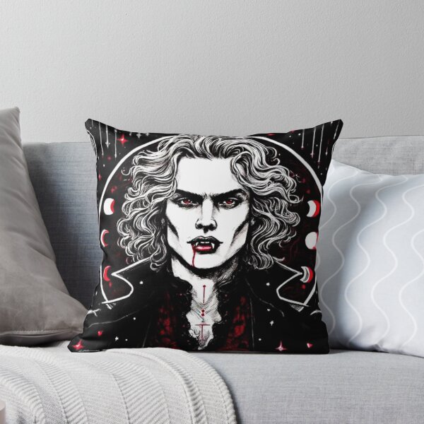 Vampire Lestat tarot art Throw Pillow