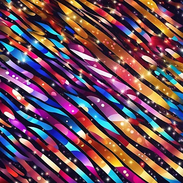 Artwork thumbnail, Abstract Colorful Streamers Pattern by calibrit