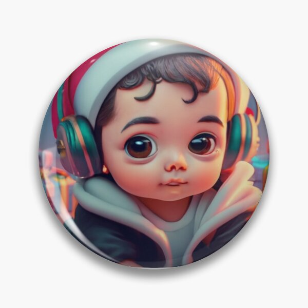 Item preview, child in santa hat designed and sold by Robert Pląder.
