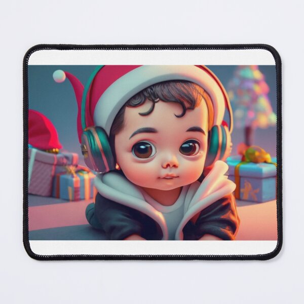 Item preview, child in santa hat designed and sold by Robert Pląder.