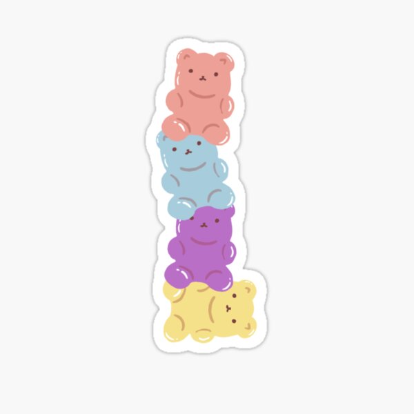 Item preview, Pastel Gummy bears designed and sold by BooksWizard.