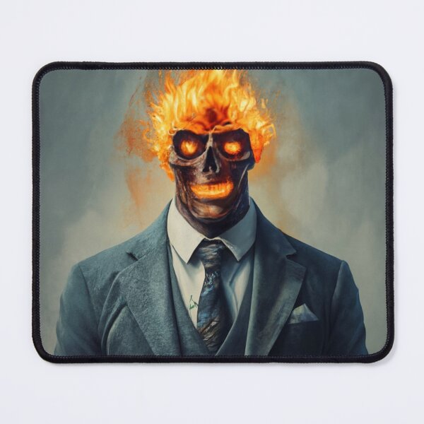 Item preview, burning head designed and sold by Robert Pląder.