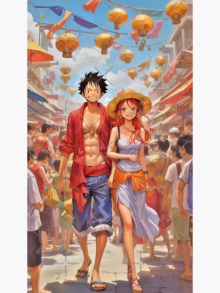 Luffy and nami from one piece