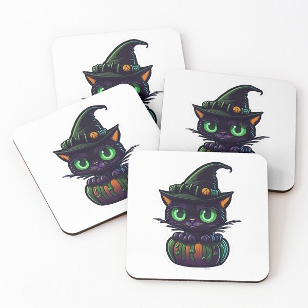 Item preview, Cute Halloween Cat Sticker - Festive Feline designed and sold by PopArtDesigns.